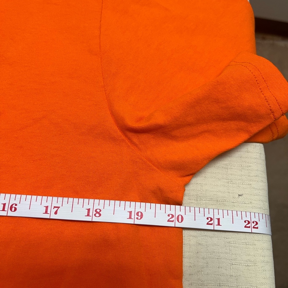 NWT Everlane men’s M organic cotton orange premium weight crew tee - Picture 4 of 12